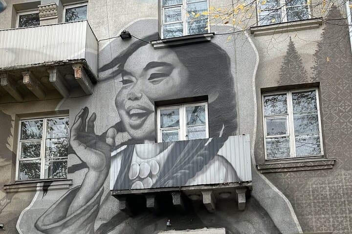 Bishkek Street Murals , Mosaics Arts and Kyrgyz Nomadic History photo 2