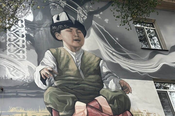 Bishkek Street Murals , Mosaics Arts and Kyrgyz Nomadic History photo 4