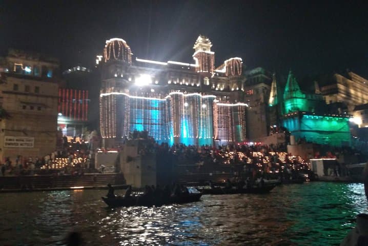 Evening ceremony of Ganges in varanasi with official tour guide photo 3