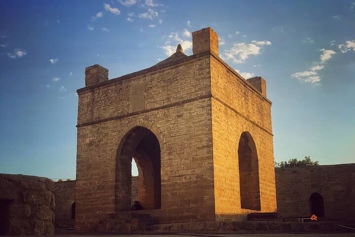 Qobustan rock arts, Mud Volcanoes, Fire temple Ateshgah, Yanardag photo 3