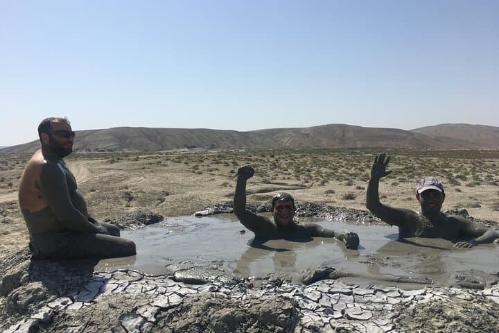 Qobustan rock arts, Mud Volcanoes, Fire temple Ateshgah, Yanardag photo 5