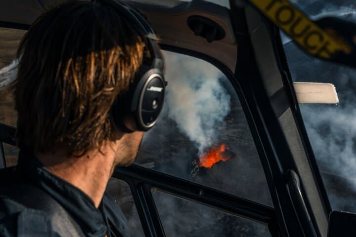 Helicopter Tour Over Iceland’s Reykjanes Volcano Eruption Site