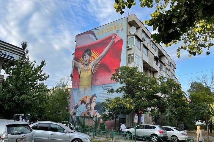 Bishkek Street Murals , Mosaics Arts and Kyrgyz Nomadic History