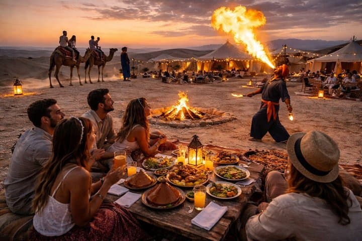 Agafay Desert Sunset Dinner with Camel Ride & Moroccan Live Show photo 3